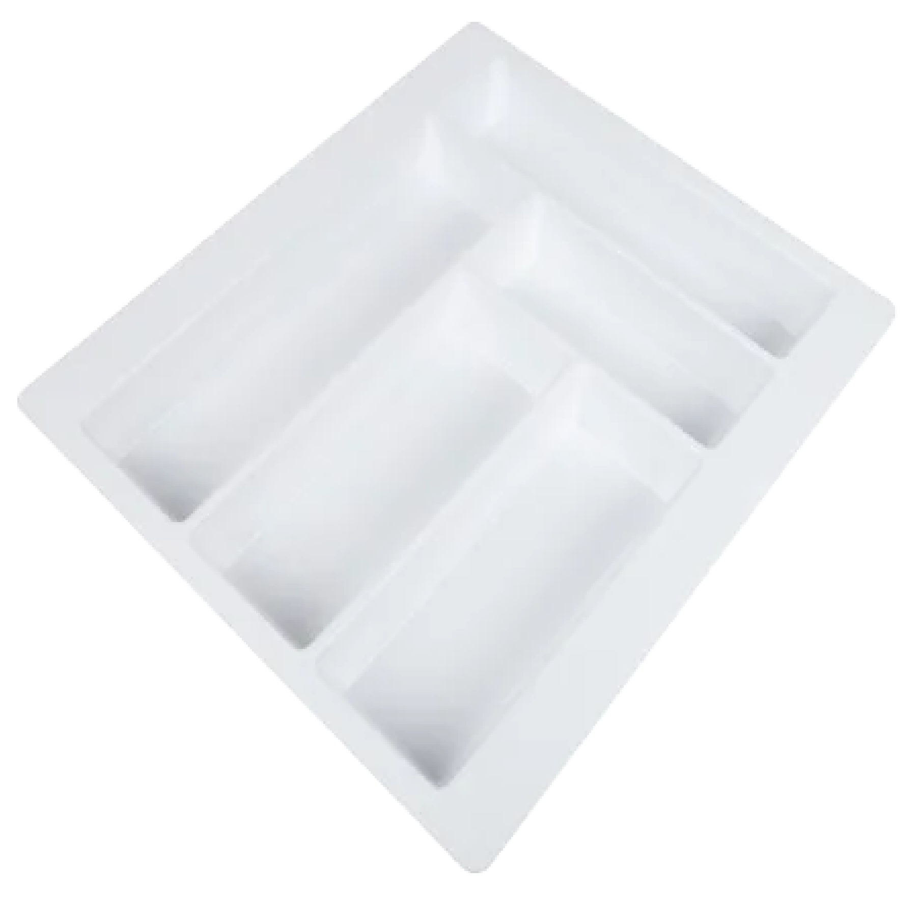 HardwareCity SPOON TRAY 440MM X 380MM X 50MM Plastic WHITE